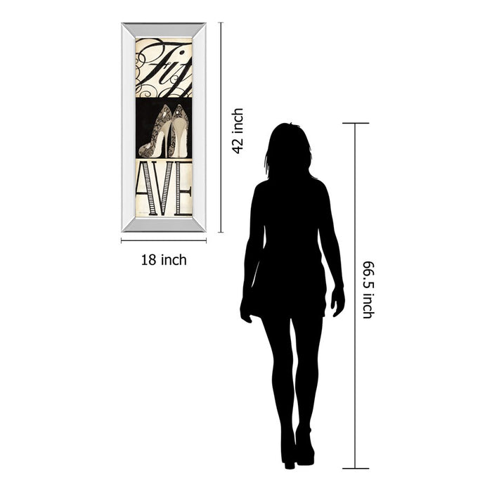 Classy Living Fifth And Madison Wall Art 18"x42", Mirrored Frame
