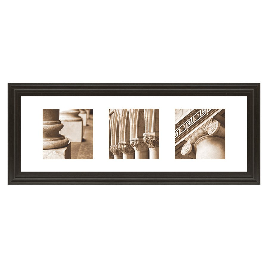 Classy Living Timeless Columns Wall Art 42"x18", Dark Chocolate Frame