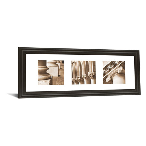 Classy Living Timeless Columns Wall Art 42"x18", Dark Chocolate Frame