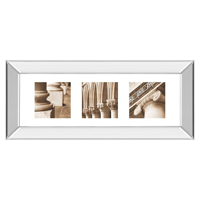 Classy Living Timeless Columns Wall Art 42"x18", Mirrored Frame