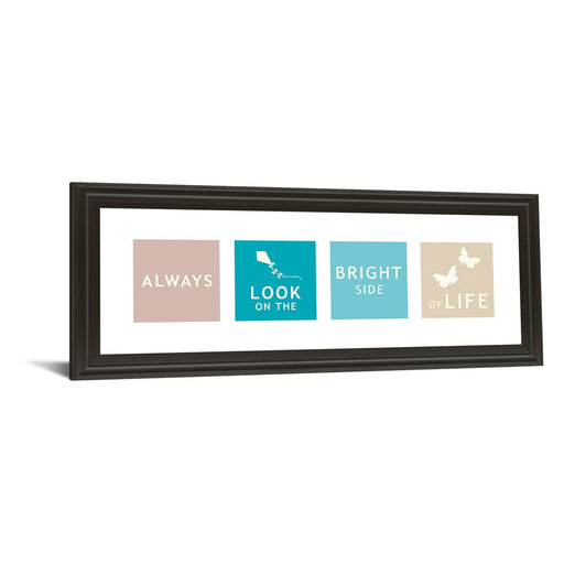 Classy Living Kindness Reminder Wall Art 42"x18", Dark Chocolate Frame