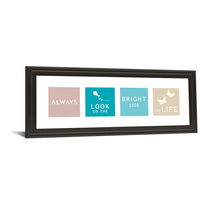 Classy Living Kindness Reminder Wall Art 42"x18", Dark Chocolate Frame