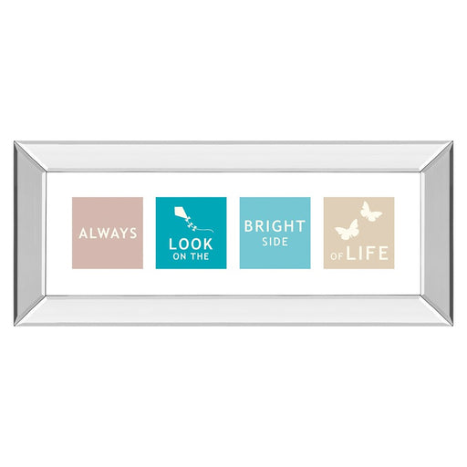 Classy Living Kindness Reminder Wall Art 42"x18", Mirrored Frame