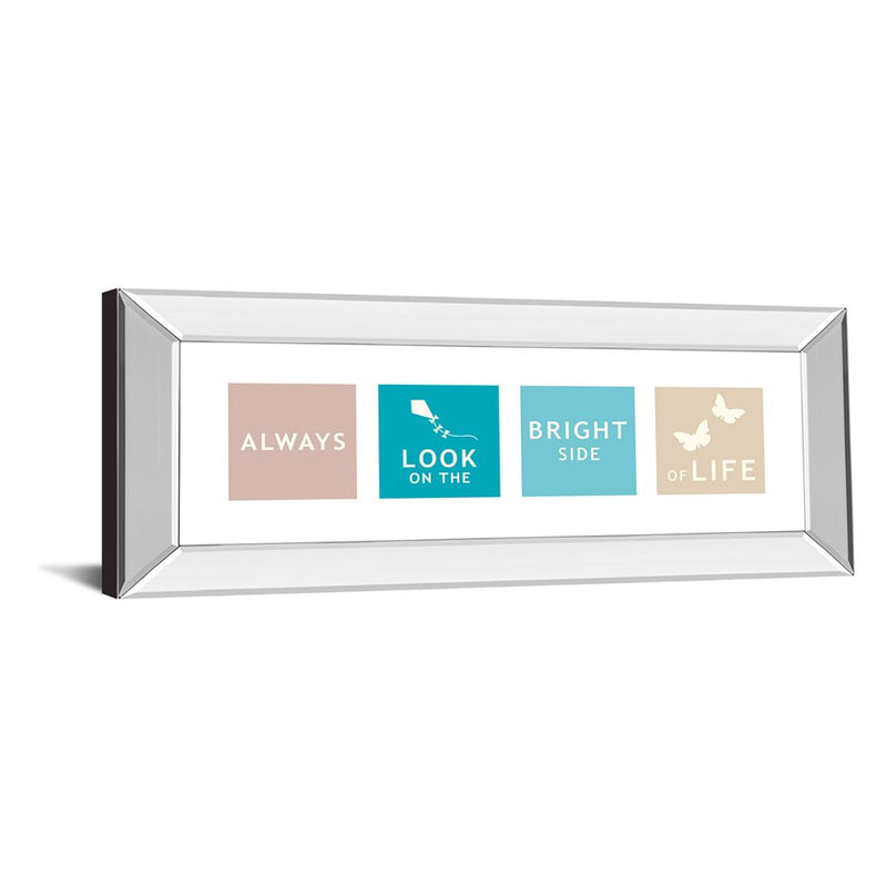 Classy Living Kindness Reminder Wall Art 42"x18", Mirrored Frame