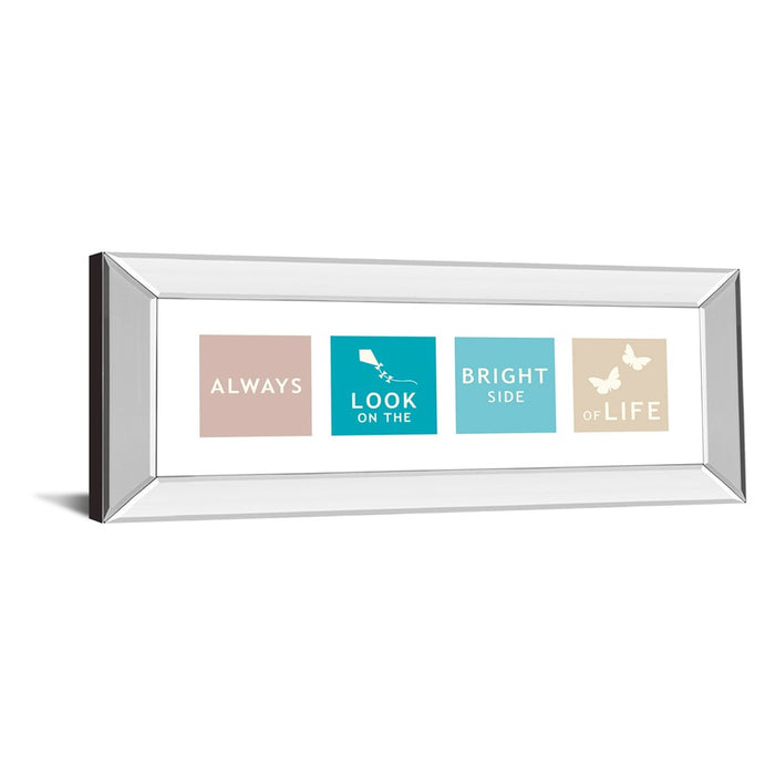 Classy Living Kindness Reminder Wall Art 42"x18", Mirrored Frame