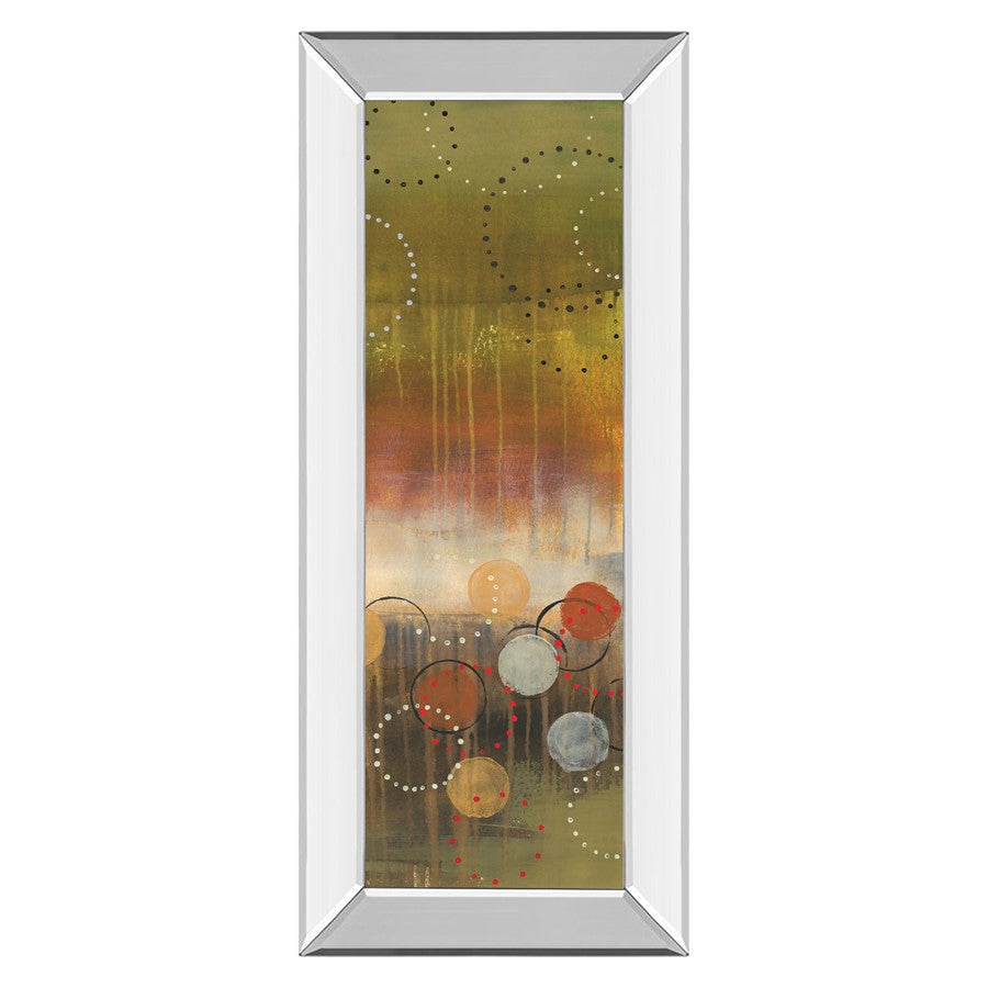 Classy Living Geometric Circles Wall Art 18"x42", Mirrored Frame