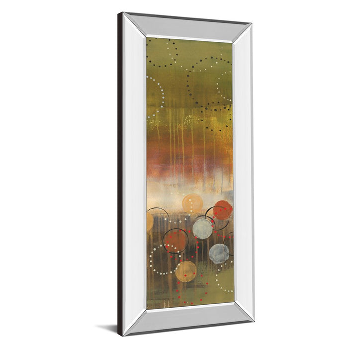 Classy Living Geometric Circles Wall Art 18"x42", Mirrored Frame