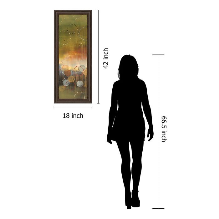 Classy Living Celestial Dawn Wall Art 18"x42", Cinnamon Mocha Frame