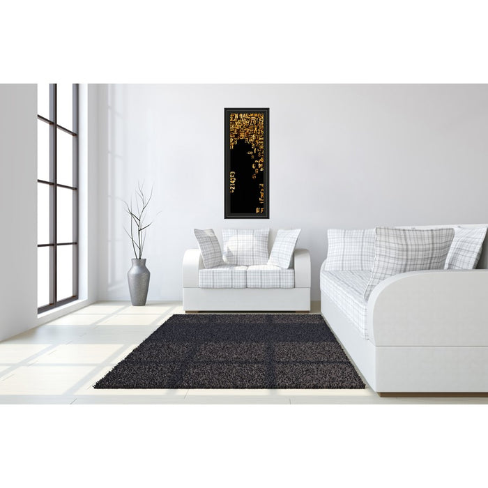 Classy Living Golden Cascade Wall Art 18"x42", Midnight Aura Frame