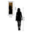 Classy Living Golden Cascade Wall Art 18"x42", Mirrored Frame