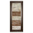 Classy Living White Stripes II Wall Art 18"x42", Dark Chocolate Frame