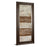 Classy Living White Stripes II Wall Art 18"x42", Dark Chocolate Frame