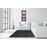 Classy Living White Stripes II Wall Art 18"x42", Dark Chocolate Frame