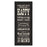 Classy Living Heartfelt Message Wall Art 18"x42", Midnight Aura Frame