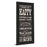 Classy Living Heartfelt Message Wall Art 18"x42", Midnight Aura Frame
