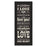 Classy Living Love Story Wall Art 18"x42", Midnight Aura Frame