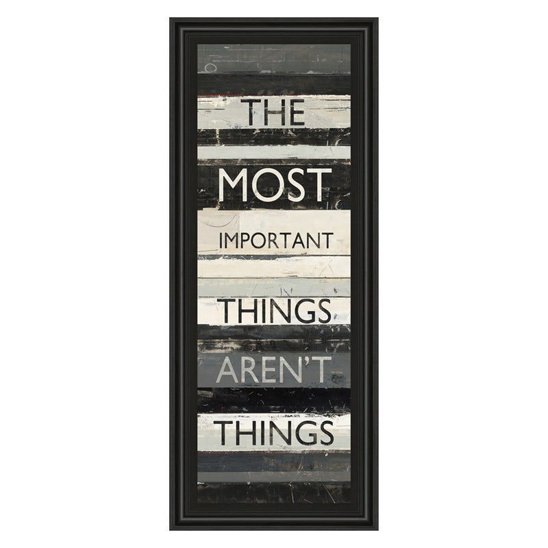 Classy Living Zephry Quote Wall Art 18"x42", Midnight Aura Frame