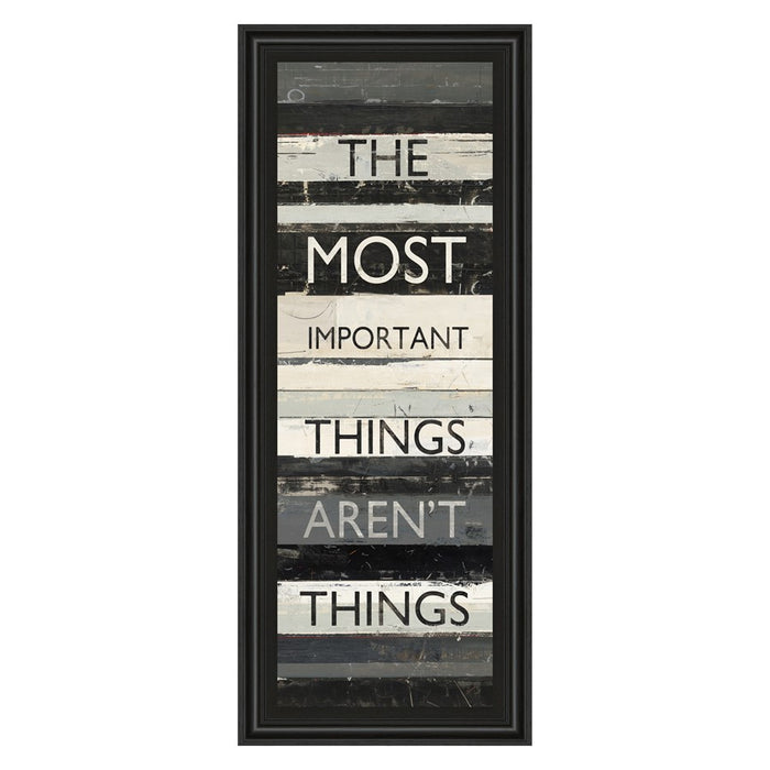 Classy Living Zephry Quote Wall Art 18"x42", Midnight Aura Frame