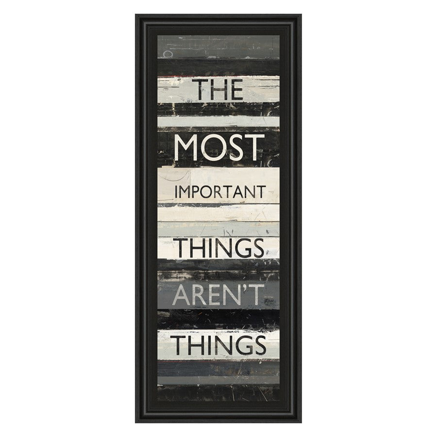 Classy Living Zephry Quote Wall Art 18"x42", Midnight Aura Frame