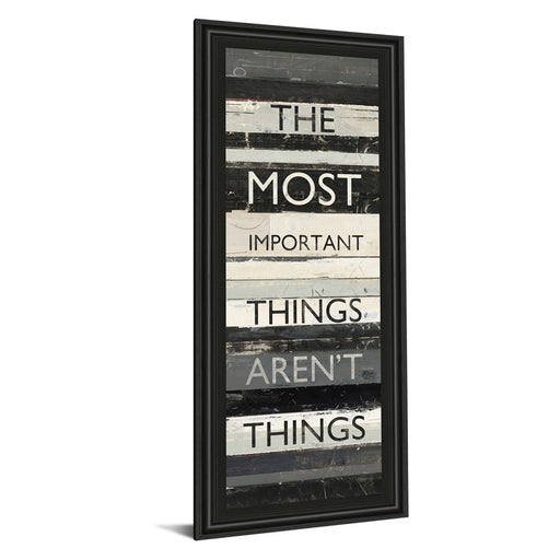 Classy Living Zephry Quote Wall Art 18"x42", Midnight Aura Frame