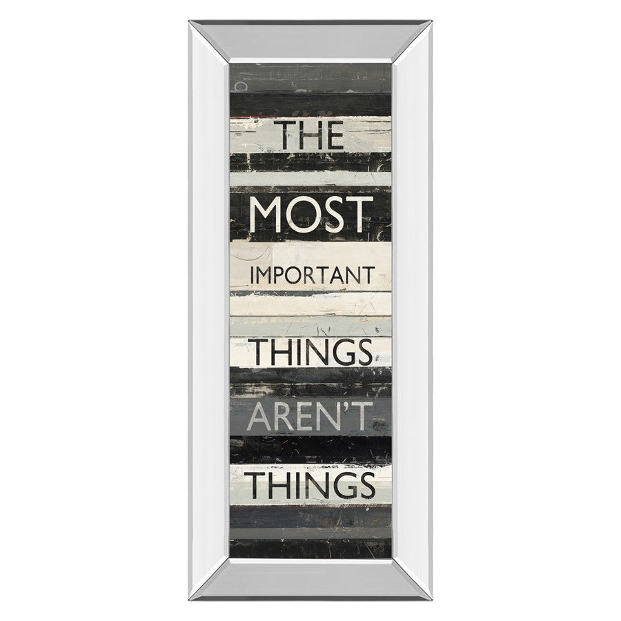 Classy Living Zephry Quote Wall Art 18"x42", Mirrored Frame - 1505MF