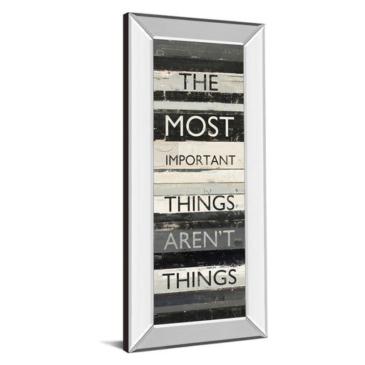 Classy Living Zephry Quote Wall Art 18"x42", Mirrored Frame