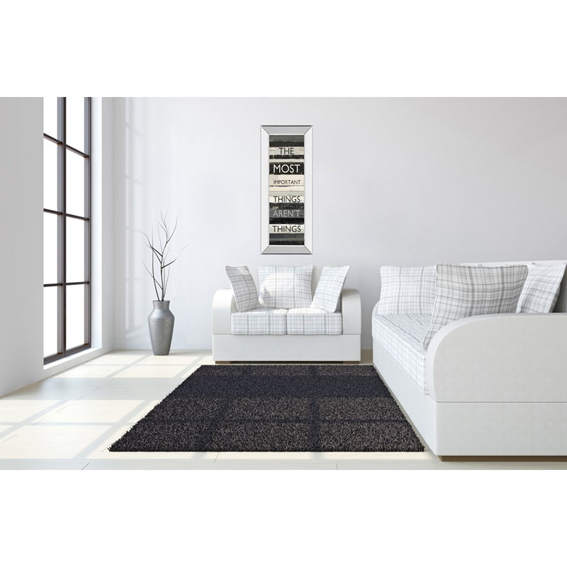 Classy Living Zephry Quote Wall Art 18"x42", Mirrored Frame