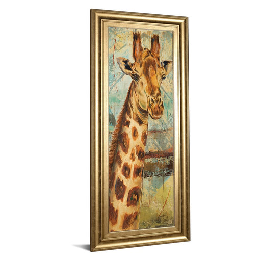 Classy Living Safari Giraffe Portrait Wall Art 18"x42", GiIded Radiance