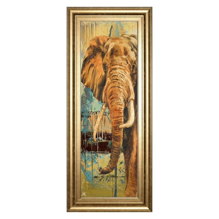 Classy Living Majestic Elephant Wall Art 18"x42", GiIded Radiance Frame