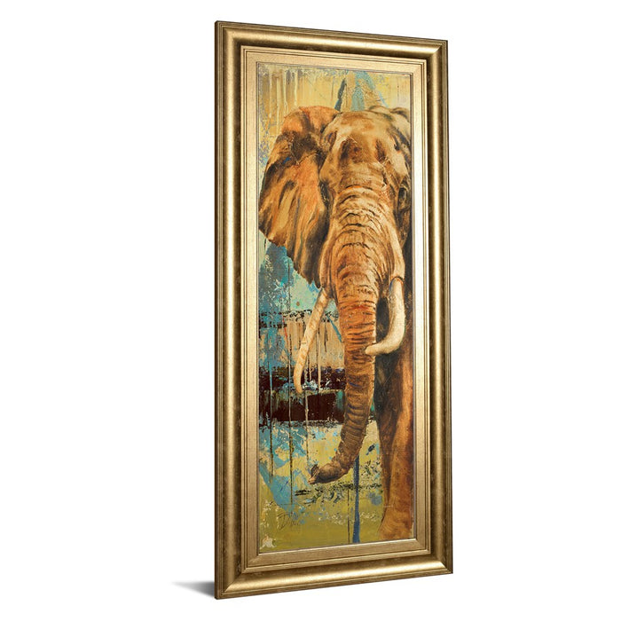 Classy Living Majestic Elephant Wall Art 18"x42", GiIded Radiance Frame