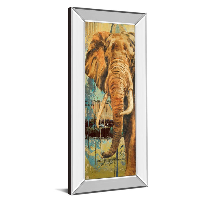Classy Living Majestic Elephant Wall Art 18"x42", Mirrored Frame
