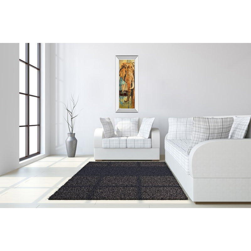 Classy Living Majestic Elephant Wall Art 18"x42", Mirrored Frame