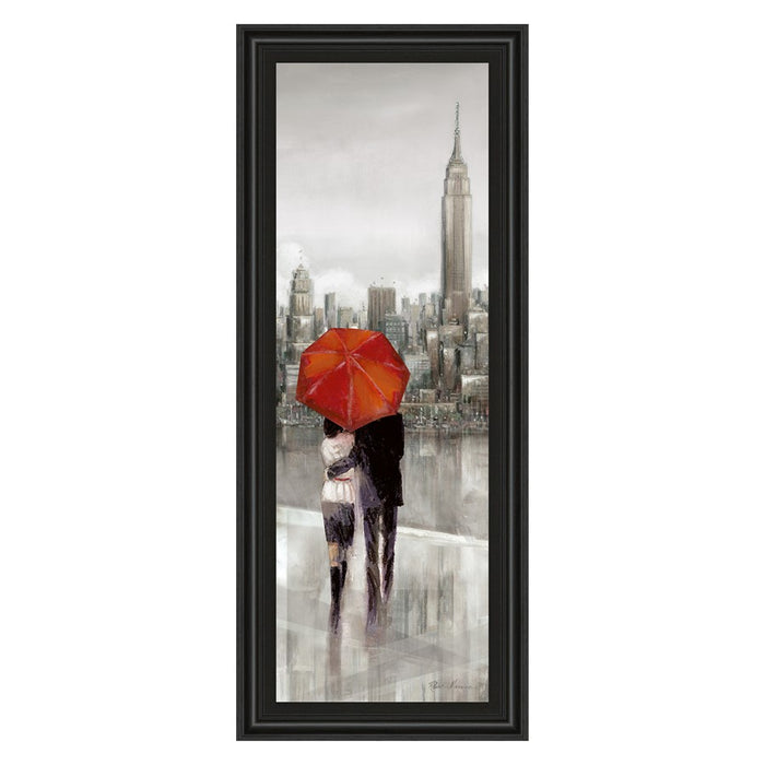 Classy Living City Embrace Wall Art 18"x42", Midnight Aura Frame - 1544