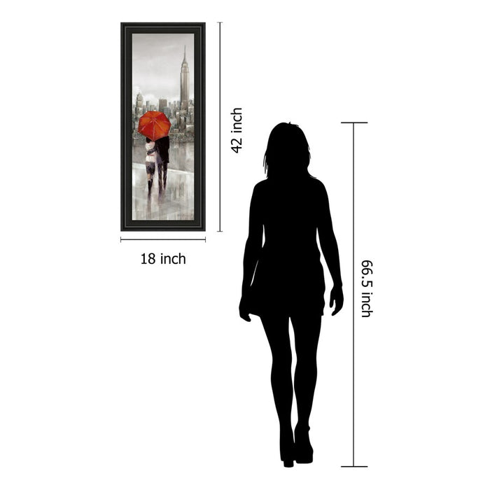 Classy Living City Embrace Wall Art 18"x42", Midnight Aura Frame