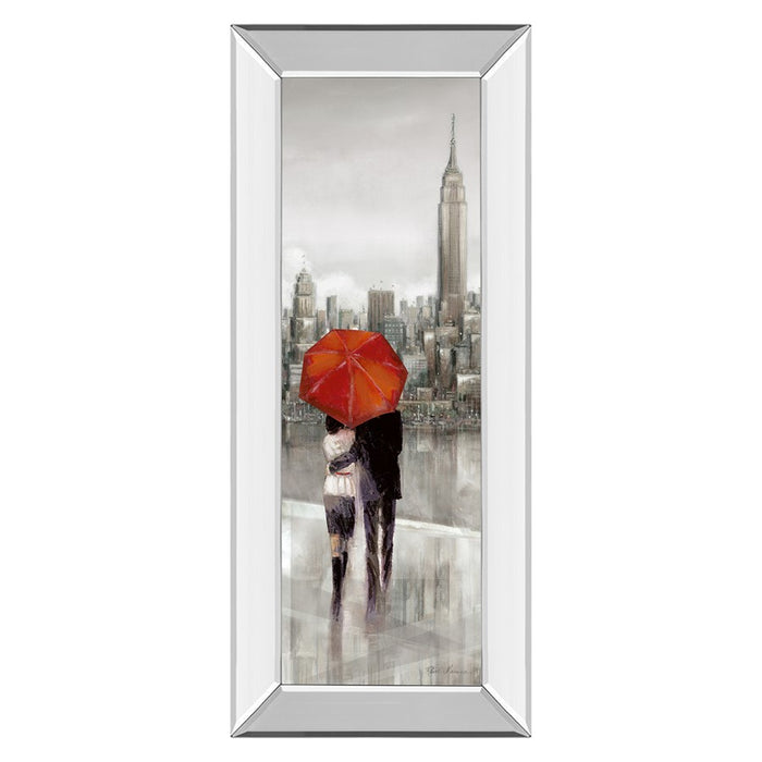 Classy Living City Embrace Wall Art 18"x42", Mirrored Frame