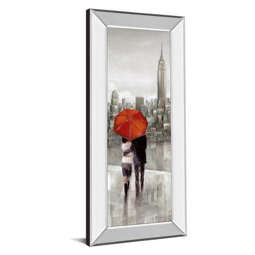 Classy Living City Embrace Wall Art 18"x42", Mirrored Frame