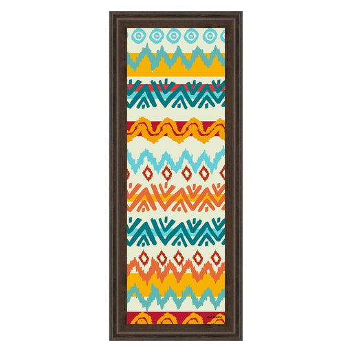 Classy Living Navajo Pattern Wall Art 18"x42", Cinnamon Mocha Frame