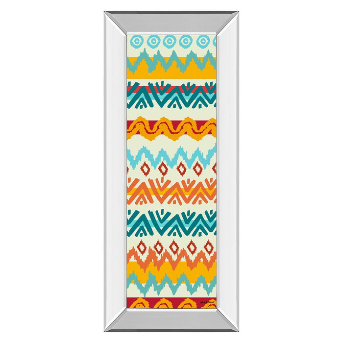 Classy Living Navajo Pattern Wall Art 18"x42", Mirrored Frame
