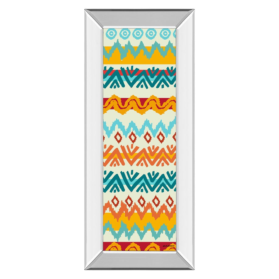 Classy Living Navajo Pattern Wall Art 18"x42", Mirrored Frame