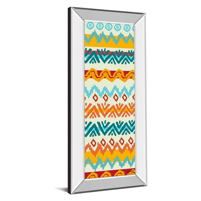 Classy Living Navajo Pattern Wall Art 18"x42", Mirrored Frame