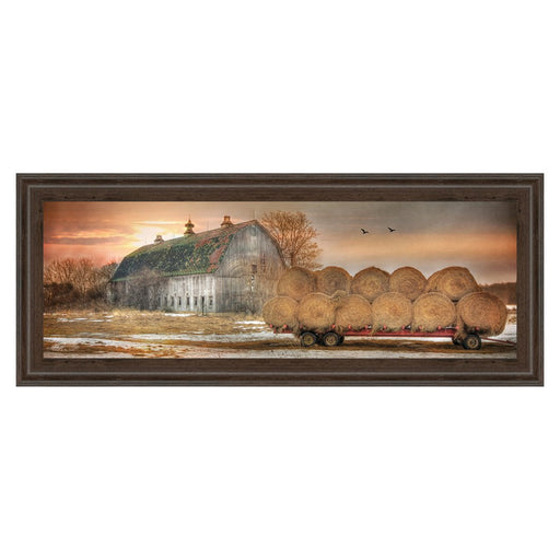 Classy Living Rustic Harvest Wall Art 42"x18", Cinnamon Mocha Frame