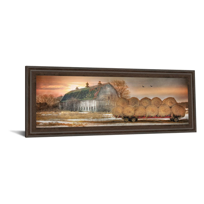 Classy Living Rustic Harvest Wall Art 42"x18", Cinnamon Mocha Frame