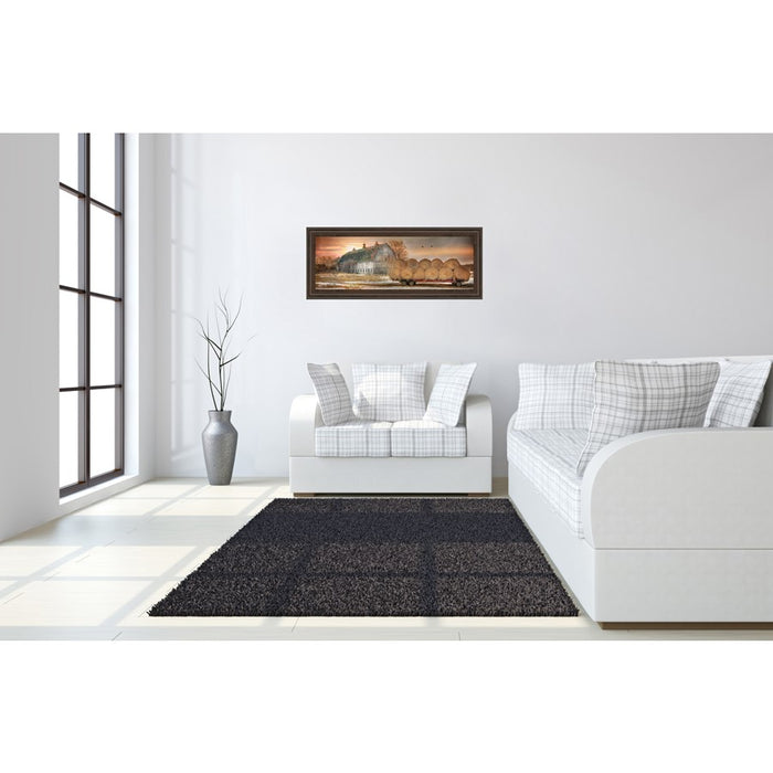Classy Living Rustic Harvest Wall Art 42"x18", Cinnamon Mocha Frame