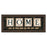 Classy Living Warm Welcome Wall Art 42"x18", Cinnamon Mocha Frame