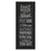 Classy Living Family Rules Wall Art 18"x42", Midnight Aura Frame