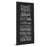 Classy Living Family Rules Wall Art 18"x42", Midnight Aura Frame