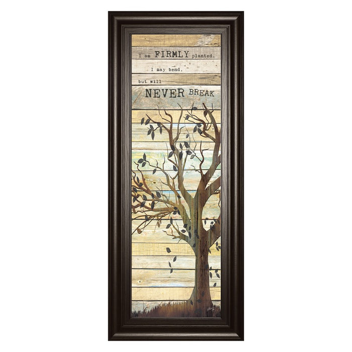 Classy Living Firmly Planted Tree Wall Art 18"x42", Dark Chocolate Frame