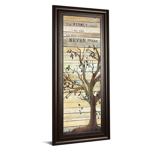 Classy Living Firmly Planted Tree Wall Art 18"x42", Dark Chocolate Frame
