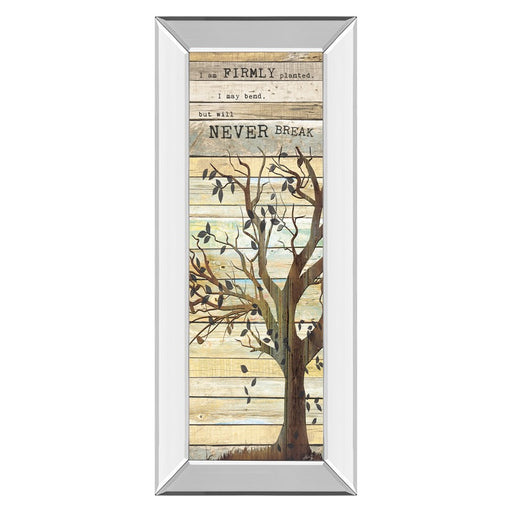 Classy Living Firmly Planted Tree Wall Art 18"x42", Mirrored Frame - 1584MF
