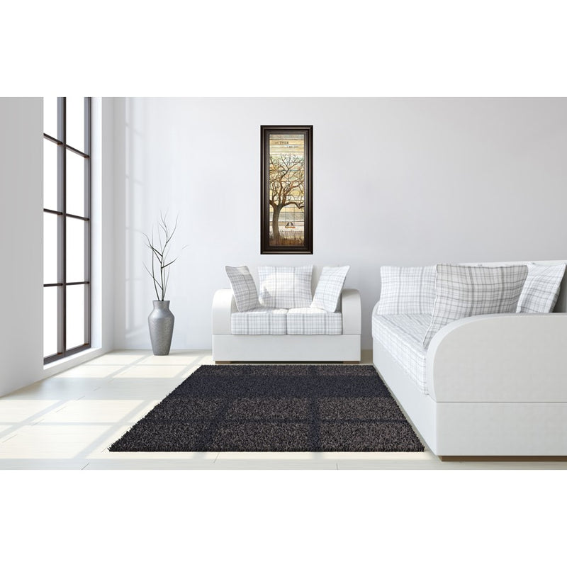 Classy Living And Then I Met You Wall Art 18"x42", Dark Chocolate Frame